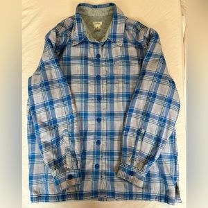 LL Bean Fleece Lined Flannel “Shacket”